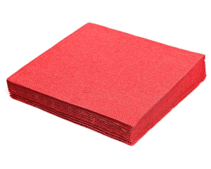 Servietten 33 x 33 cm 1/4 -Falz, 2-lagig rot, 50 Stk.