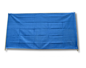 Bauzaunnetz geöst 1,80 x 3,45 m 150 g/m² blau