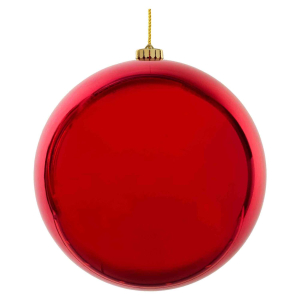 Weihnachtskugeln Christbaumkugeln XL aus Kunststoff rot Ø15cm, 1 Stk.