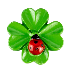 Glücksbringer 'Kleeblatt' ca. 3cm, 6 Stk.