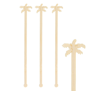Rührstäbchen 'Palme' aus Bambus, 17,5 cm, 100 Stk.