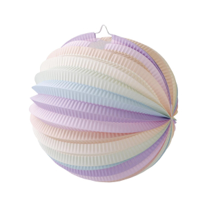 Lampion 'Pastellfarben' aus Papier schwer entflammbar Ø25cm, 1 Stk.