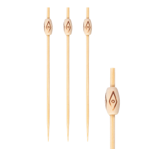Fingerfood Spieße 'Rhombus' aus Bambus, 12cm, 200 Stk.