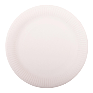 Teller aus Pappe rund Ø28cm weiß, 50 Stk.