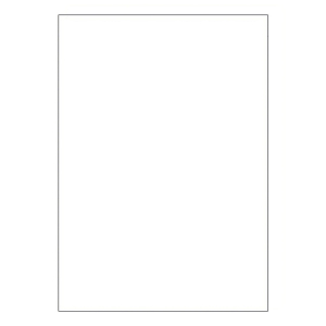 Etiketten Labels selbstklebend weiß 210 x 297mm auf DIN A4, 100 Stk.