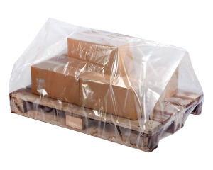 Palettenhaube aus Recyclat 1250 x 950 x 2100mm transparent trüb, 50my, 25 Stk.