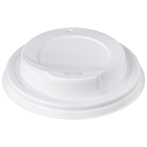 Domdeckel weiß für Pappbecher COFFEE TO GO mit 80mm Ø, 100 Stk.