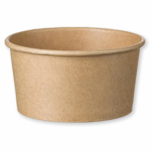 Eisbecher Feinkostbecher aus Kraftpapier FSC® rund 140 ml braun Ø 90 mm, 50 Stk.