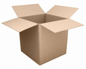 Faltkarton 650x650x(300)-700mm mit variabler Höhe 2-wellig braun
