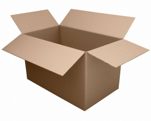Faltkarton 1000x600x(400)-600mm (Außenmaß) mit variabler Höhe 2-wellig braun