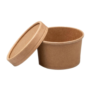 Dressingbecher Saucenbecher inkl. Deckel aus Kraftpapier FSC® 60ml, 50 Stk.