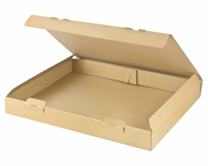 Versandkarton 430x310x45mm schnelle Aufrichtung mit Steckverschluss für Din A3 braun