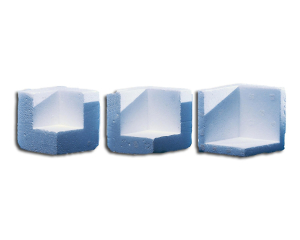 Schutzecken aus EPS 3-flächig 80 x 80 x 80 x 30 mm