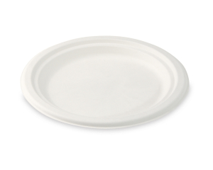 Dessertteller Kuchenteller Salatteller rund aus Zuckerrohr Ø 17.5 cm, 50 Stk.