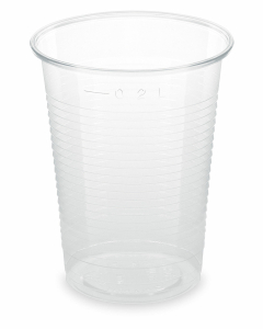 Trinkbecher klar 200 ml 0,2 l aus PLA ø 70mm, 10 Stk.