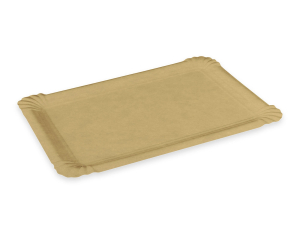 Pappschalen und Pappteller 'Kraft' 23 x 17 cm fettdicht braun, 250 Stk.