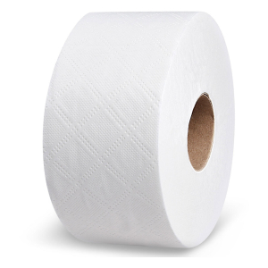 Toilettenpapier mit Perforation Tissue 2-lagig Ø18cm 100m Klopapier weiß 12 Rollen