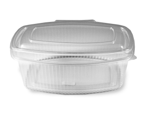 Feinkostbecher klar mit angehängtem Deckel 1000 ml PP, 50 Stk.