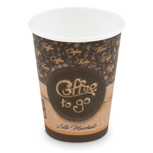 Kaffeebecher L 'Coffee To Go' Latte Macchiato, Melange 350ml 420ml, 50 Stk.