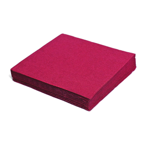 Servietten 33 x 33 cm 1/4 -Falz, 2-lagig weinrot, 250 Stk.