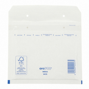 AROFOL CLASSIC Luftpolstertasche CD, 180x165mm, für CD/DVD, weiß